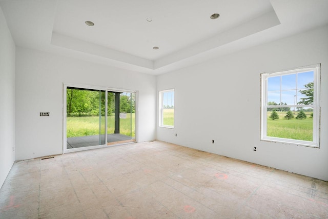 LT3 E Miramar Dr, East Troy, WI 53120 - unfurnished room with a raised ceiling