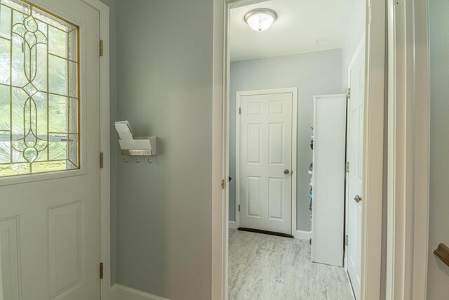3472 Hickory Hill Rd, Verona, WI 53593 - hall with light wood-style floors and baseboards