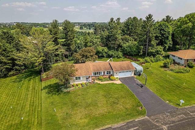3472 Hickory Hill Rd, Verona, WI 53593 - aerial view of property and surrounding area featuring a forest