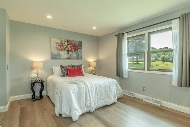 3472 Hickory Hill Rd, Verona, WI 53593 - bedroom featuring wood finished floors and recessed lighting