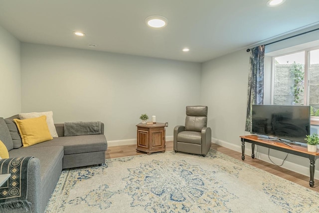 3472 Hickory Hill Rd, Verona, WI 53593 - living area with light wood-type flooring and recessed lighting