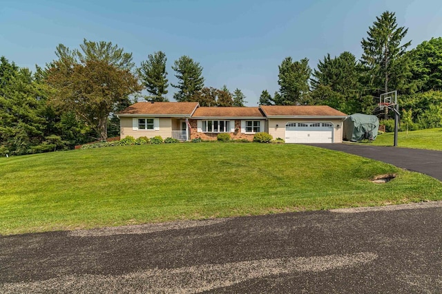 3472 Hickory Hill Rd, Verona, WI 53593 - ranch-style house featuring an attached garage, driveway, and a front yard