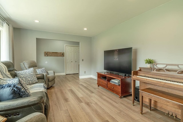 3472 Hickory Hill Rd, Verona, WI 53593 - living area with light wood-type flooring and recessed lighting