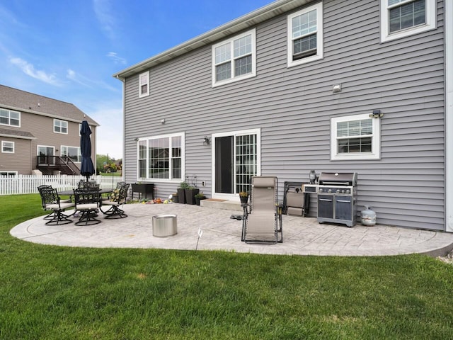 3605 Emmertsen Rd, Racine, WI 53406 - rear view of property with a patio area