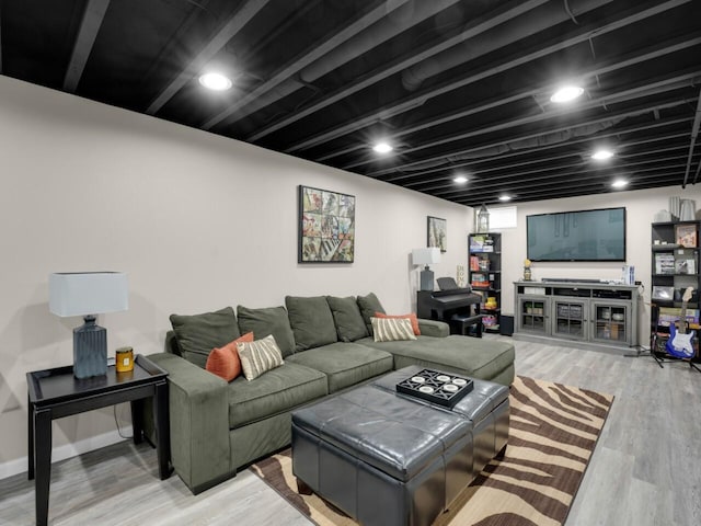 3605 Emmertsen Rd, Racine, WI 53406 - living room with light wood-type flooring