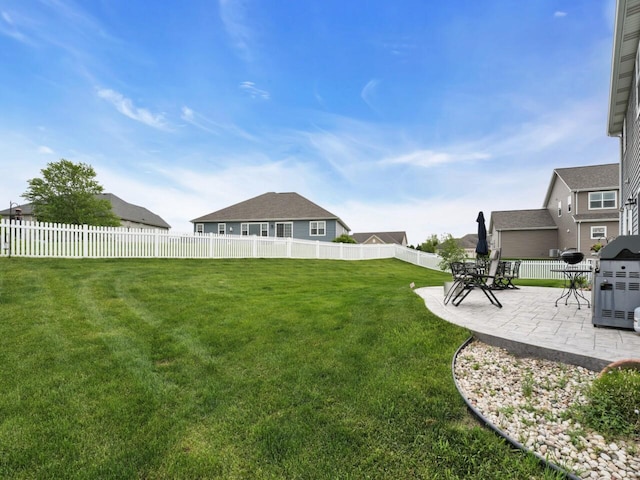 3605 Emmertsen Rd, Racine, WI 53406 - view of yard with a patio and a residential view