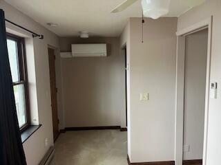 3405 S Browns Lake Dr Unit 39, Burlington, WI 53105 - hall featuring an AC wall unit