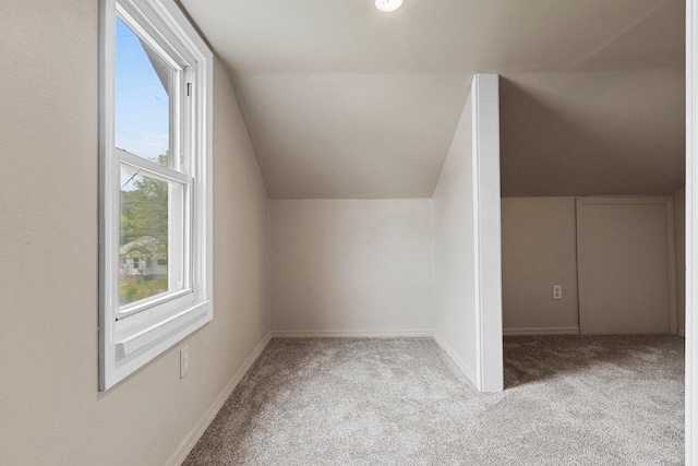 2717 13th St, Two Rivers, WI 54241 - bonus room featuring carpet flooring and vaulted ceiling