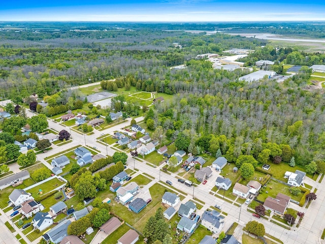 2717 13th St, Two Rivers, WI 54241 - view of property location featuring a heavily wooded area and nearby suburban area