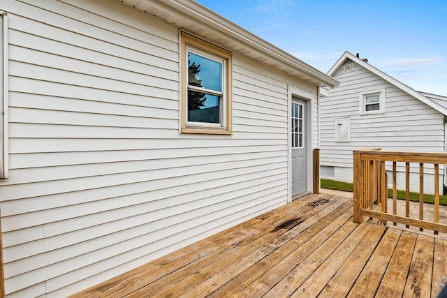 2717 13th St, Two Rivers, WI 54241 - view of wooden deck