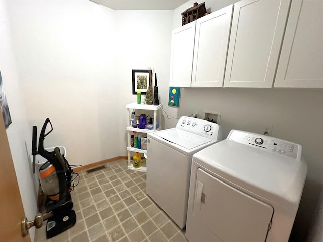 2783 High Peak Rd, Rhinelander, WI 54501 - washroom with independent washer and dryer and cabinet space