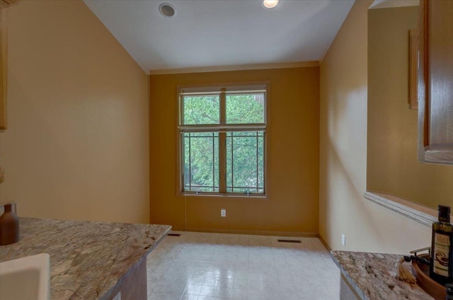 3 Deer Point Trl, Madison, WI 53719 - unfurnished dining area with baseboards
