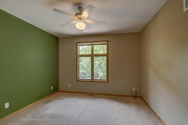 3 Deer Point Trl, Madison, WI 53719 - spare room featuring light colored carpet and ceiling fan