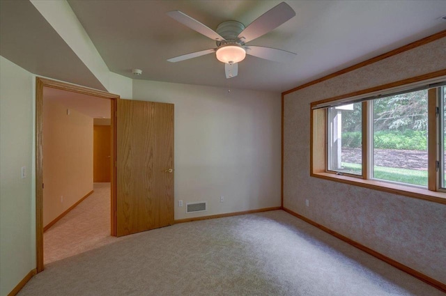 3 Deer Point Trl, Madison, WI 53719 - spare room featuring carpet floors, a ceiling fan, and a smoke detector
