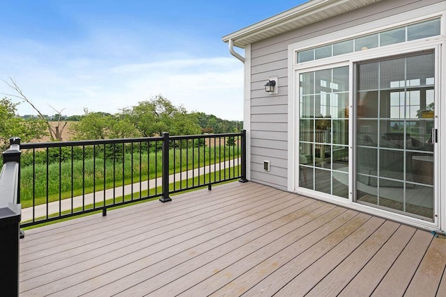 1386 Overlook Cir, Hartland, WI 53029 - view of wooden terrace
