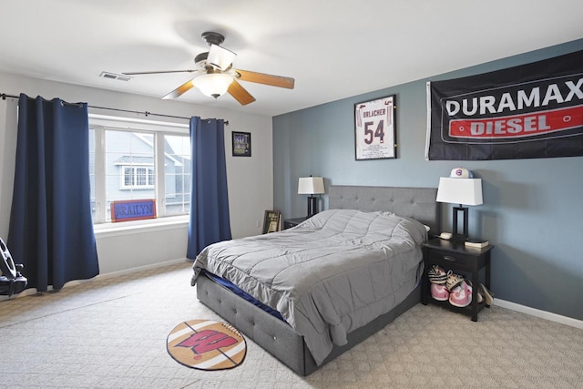 3223 55th Ct Unit 65, Kenosha, WI 53144 - bedroom with carpet floors and ceiling fan