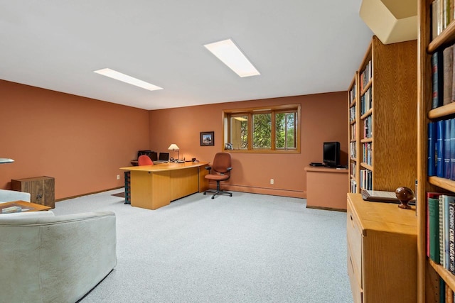 1225 W Cedar St, Appleton, WI 54914 - carpeted office featuring a baseboard radiator