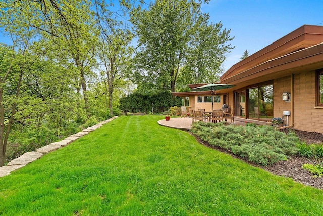 1225 W Cedar St, Appleton, WI 54914 - view of grassy yard featuring a patio area
