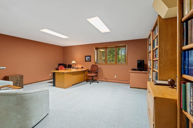 1225 W Cedar St, Appleton, WI 54914 - carpeted office featuring a baseboard radiator