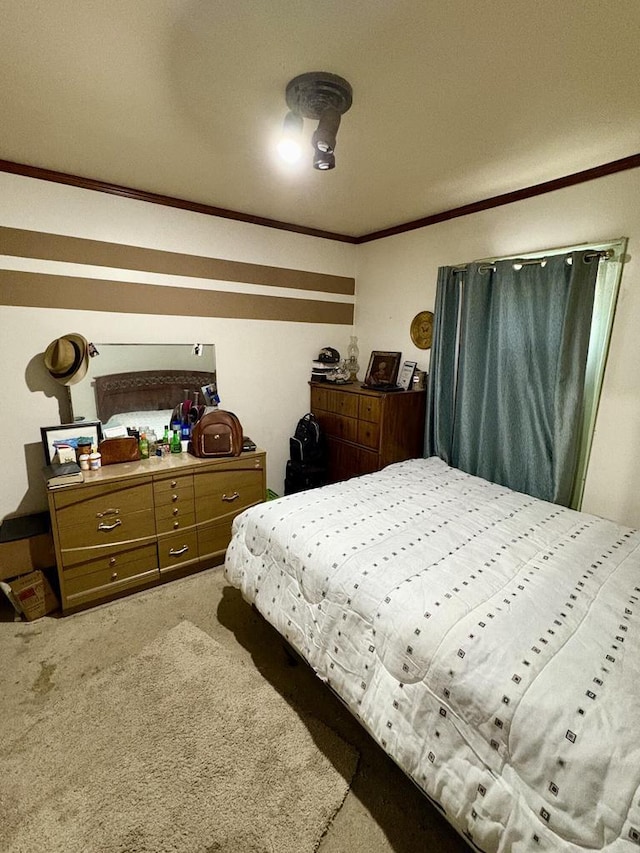 4110 N 7th St, Milwaukee, WI 53209 - bedroom with ornamental molding and carpet flooring