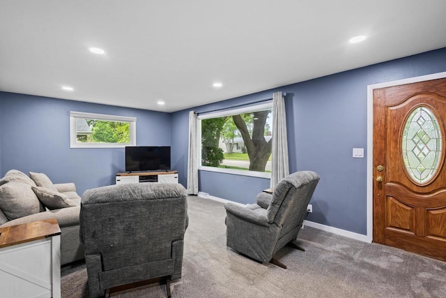 931 W Lindbergh St, Appleton, WI 54914 - carpeted living area with recessed lighting