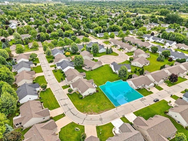 52 Penbrook Cir Unit 47, Appleton, WI 54911 - aerial perspective of suburban area featuring a pool area
