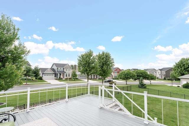 4790 Innovation Dr, Deforest, WI 53532 - deck featuring a residential view and a lawn