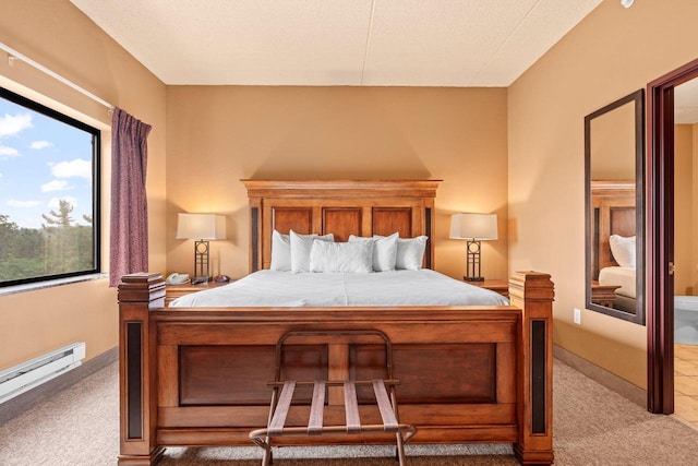 2411 River Rd Unit 2311, Wisconsin Dells, WI 53965 - bedroom featuring carpet floors and baseboard heating
