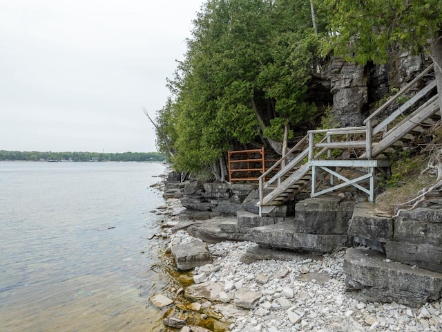 1124 Garrett Bay Rd, Ellison Bay, WI 54210 - gate featuring a water view