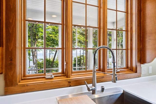 1124 Garrett Bay Rd, Ellison Bay, WI 54210 - kitchen view of a sink