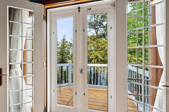 1124 Garrett Bay Rd, Ellison Bay, WI 54210 - doorway to outside featuring french doors