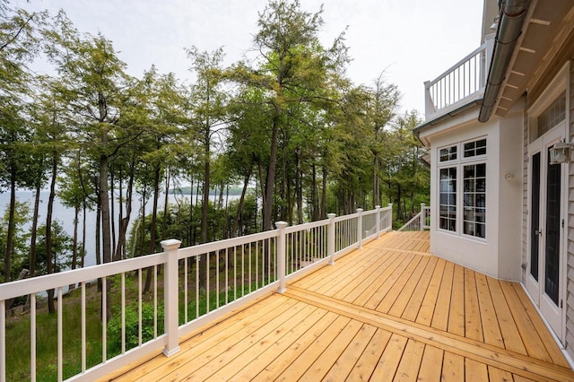 1124 Garrett Bay Rd, Ellison Bay, WI 54210 - deck featuring a water view