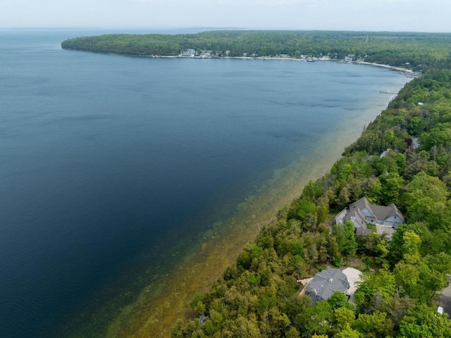 1124 Garrett Bay Rd, Ellison Bay, WI 54210 - aerial view of property's location with a nearby body of water