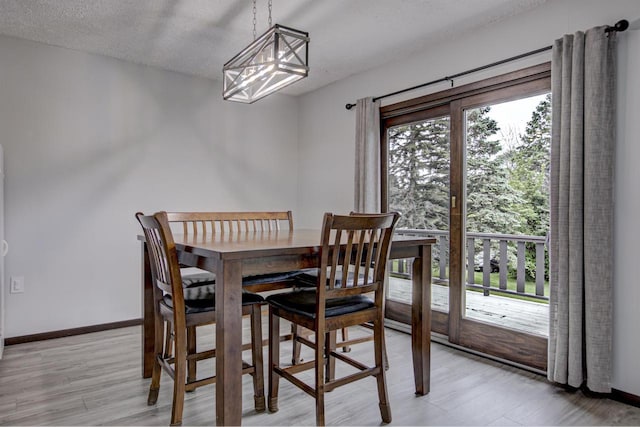 N9695 Willard Rd, Berlin, WI 54923 - dining space featuring a textured ceiling and light wood-style floors
