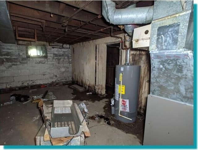 3623 N 1st St Unit 3623A, Milwaukee, WI 53212 - unfinished below grade area featuring water heater