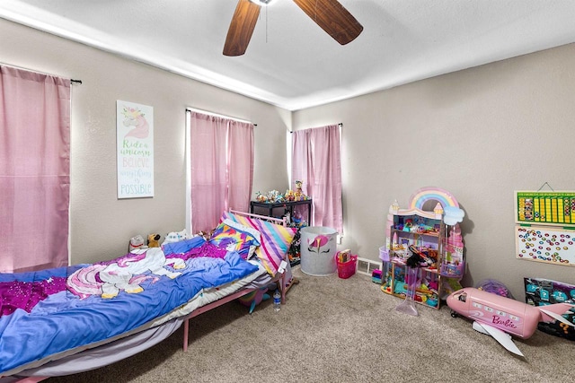 152 Hoyt St, Fond Du Lac, WI 54935 - bedroom featuring carpet floors and ceiling fan