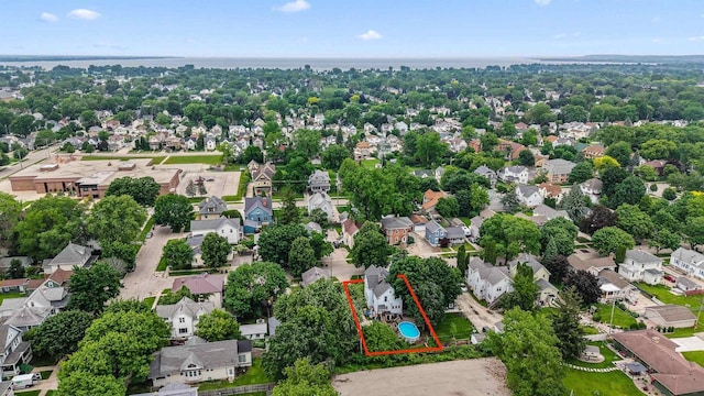 152 Hoyt St, Fond Du Lac, WI 54935 - aerial perspective of suburban area featuring property boundaries highlighted