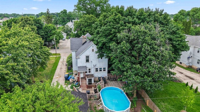 152 Hoyt St, Fond Du Lac, WI 54935 - drone / aerial view of a pool