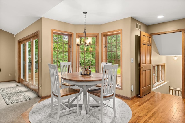 2621 Russet Dr, Plover, WI 54467 - dining area featuring baseboards and light wood-style floors