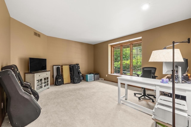 2621 Russet Dr, Plover, WI 54467 - office area featuring carpet flooring and baseboards