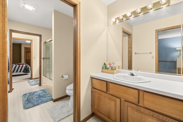 2621 Russet Dr, Plover, WI 54467 - bathroom with vanity and toilet