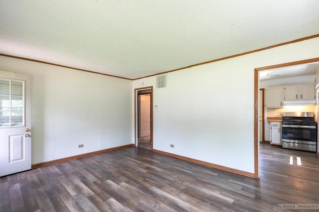 29 S Midvale Blvd, Madison, WI 53705 - unfurnished room with dark wood-style floors and ornamental molding