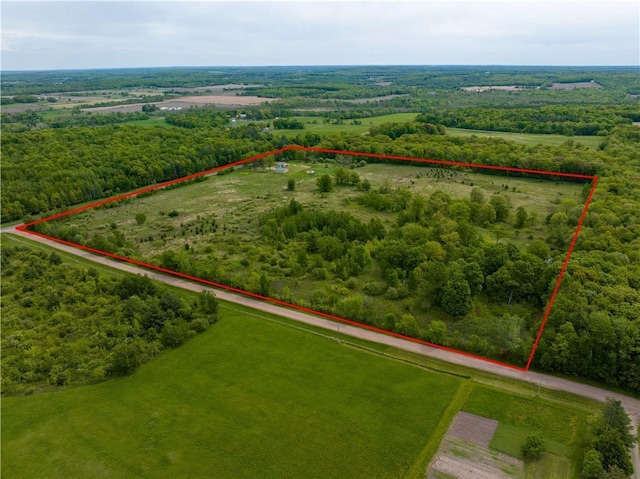 2329 Sand Rd, Shell Lake, WI 54871 - view of rural area featuring property parcel outlined