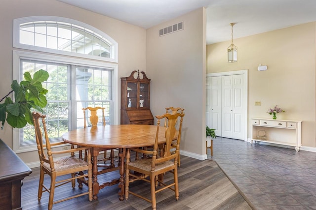 3864 Candlish Harbor Ln, Oshkosh, WI 54902 - dining area with plenty of natural light and dark wood-style flooring