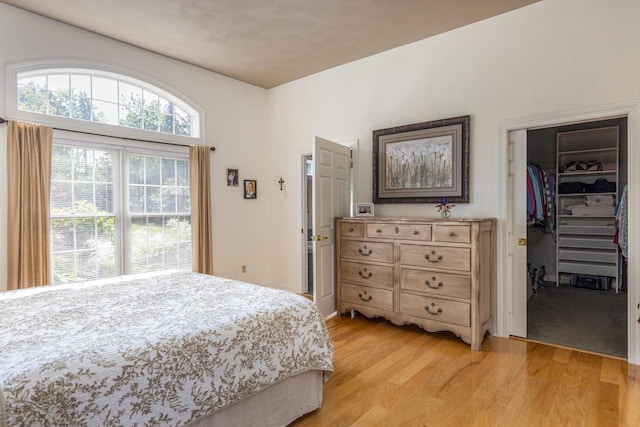 3864 Candlish Harbor Ln, Oshkosh, WI 54902 - bedroom featuring light wood finished floors, a spacious closet, and a closet