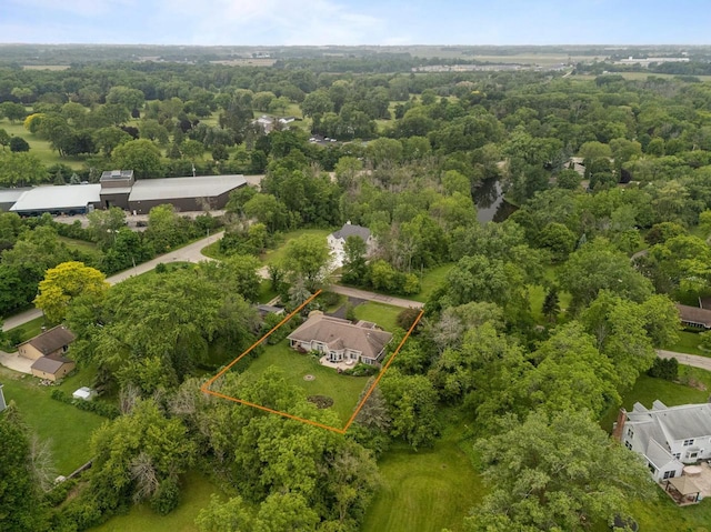 3864 Candlish Harbor Ln, Oshkosh, WI 54902 - view of property location with property boundaries highlighted and a forest