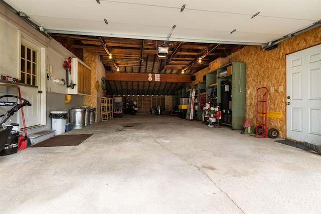 805 N Canterbury Dr, Appleton, WI 54915 - garage featuring a garage door opener