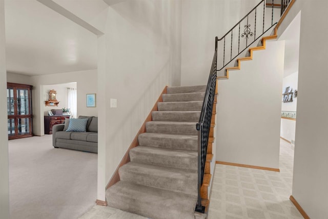 805 N Canterbury Dr, Appleton, WI 54915 - staircase featuring carpet
