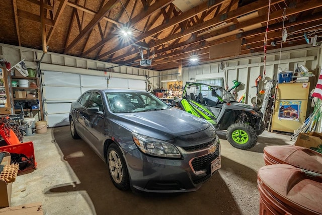 8420 Southview Dr, Crandon, WI 54520 - garage featuring a garage door opener