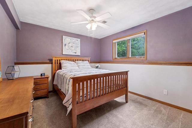 1434 Alcan Dr, Menasha, WI 54952 - carpeted bedroom featuring baseboards and ceiling fan